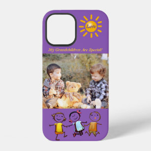 Coque iPhone 12 Mon petit-fils Photo personnalisée Téléphone Case