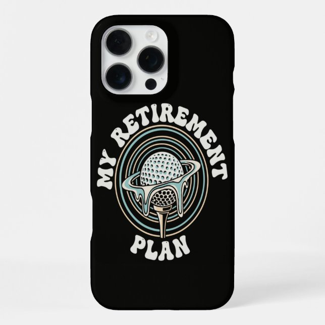 Coque iPhone Mon Plan De Retraite Golfe Retraité Golfeur (Verso)