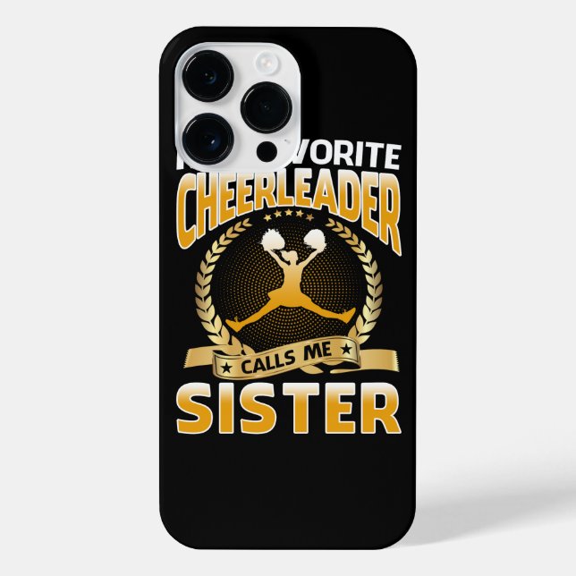 Coque iPhone Mon Pom-pom girl Favori M'Appelle Soeur Cheerleadi (Verso)