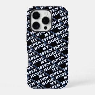 Coque iPhone 16 Pro Mon Stylo Est Un Énorme Humour Sarcastique Offensi