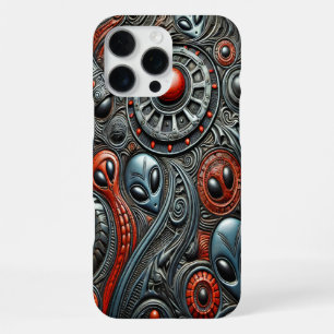 Coque iPhone 16 Pro Max Monde Alien mystérieux et complexe