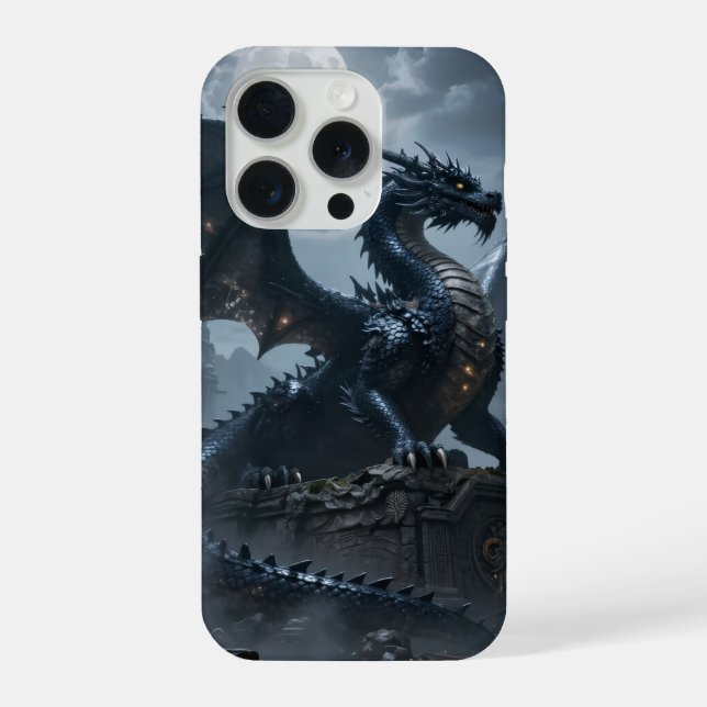 Coque iPhone Monde des dragons – Le royaume du feu et de la mag (Verso)