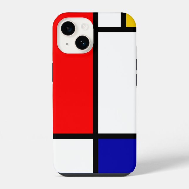 Coque iPhone Mondrian 1 (Verso)