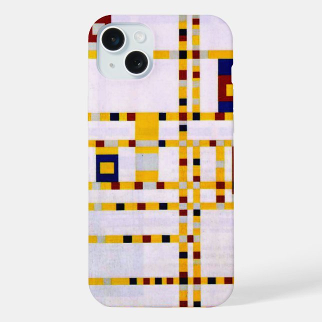 Coque iPhone Mondrian - Broadway Boogie Woogie (Verso)
