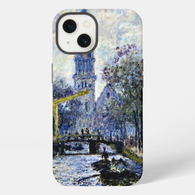 Coque iPhone Monet - Canal à Amsterdam, (Verso)