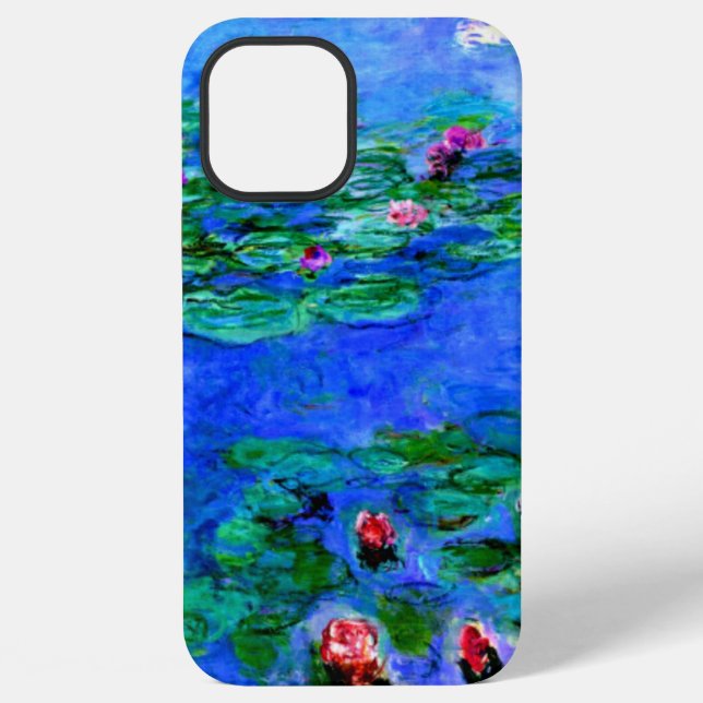 Coque iPhone Monet - Lys d'eau (rouge) (Verso)