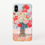 Coque iPhone X Monet Peonies<br><div class="desc">iPhone X Coque avec la peinture de Claude Monet. Belles pivoines rouge,  jaune et blanc dans un vase bleu. Un grand cadeau Monet pour les amateurs d'impressionnisme et d'art français.</div>