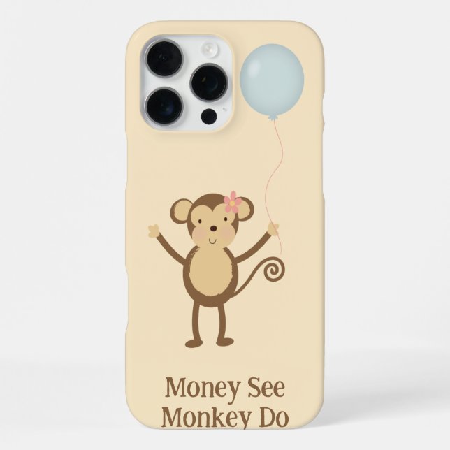 Coque iPhone Monkey Voir (Verso)