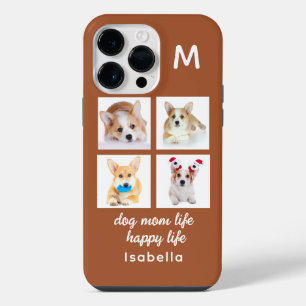 Coque Pour Pour iPhone 14 Pro Max Monogramme 4 Photos en collage Vie de maman pour