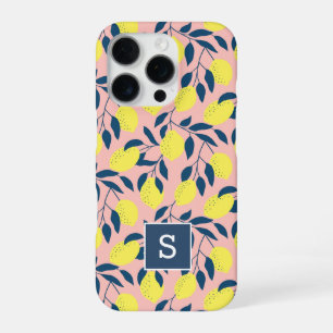 Coque iPhone 16 Pro Monogramme à motif de citron