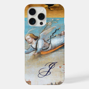 Coque iPhone 15 Pro Max MONOGRAMME ANGEL ANNONCIAIRE, Parchemin Brown