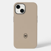 Monogramme beige minimaliste moderne