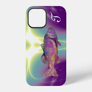 Coque iPhone 12 MONogramme COLORÉ TROUT DE COULEUR