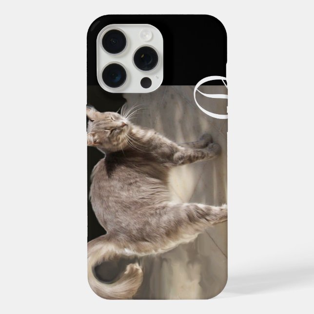 COQUE iPhone MONOGRAMME DE CHAT TURC (Verso)