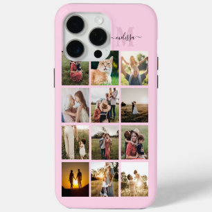 Coque iPhone 15 Pro Max Monogramme de collection photo personnalisée