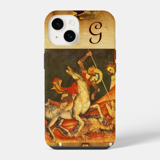 Coque iPhone Monogramme de la bataille de Saint-Georges avec le (Verso)