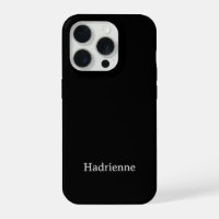 Monogramme de nom noir et blanc moderne