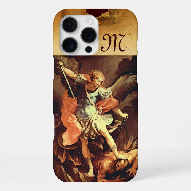 Coque iPhone Monogramme de saint Michel Archange (Verso)