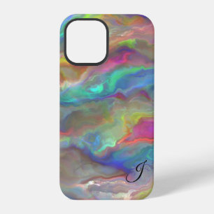 Coque iPhone 12 Pro Monogramme d'opale