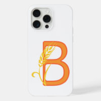 monogramme floral B lettre majuscule