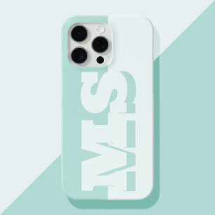 Coque iPhone 15 Pro Max Monogramme Initiale Gras Moderne