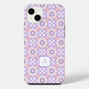 Monogramme mignon violet joli rose magique