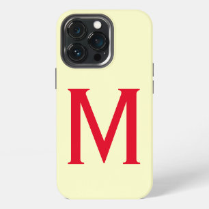 Etui iPhone 13 Pro Monogramme Minimaliste Ajouter Votre Nom Initial M
