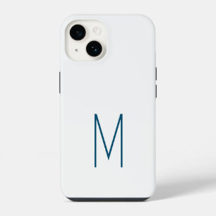 Coque Pour iPhone 14 Monogramme moderne initiale simple