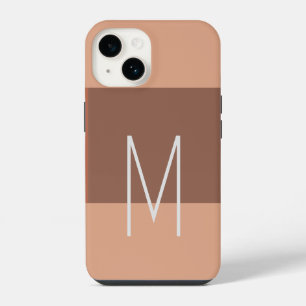 Coque Pour iPhone 14 Monogramme Moderne Initiales Simples