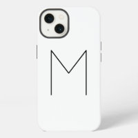 Monogramme Nom Initiale Moderne Simple Minimaliste