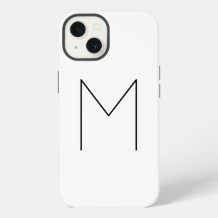 Etui iPhone 13 Monogramme Nom Initiale Moderne Simple Minimaliste