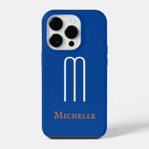 Coque Pour iPhone 14 Plus Monogramme Nom Initiale Moderne Simple Minimaliste