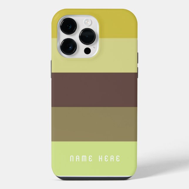 Coque iPhone Monogramme personnalisable avec design ColorBlocks (Verso)