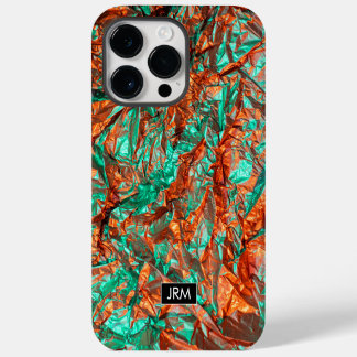 Coque Pour Pour iPhone 14 Pro Max Monogramme Personnalisé Iridescente Foil Rumplé