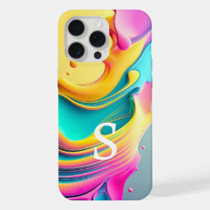 Coque iPhone 15 Pro Max Monogramme personnalisé moderne et élégant Motif A