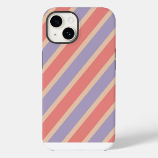 Coque Pour iPhone 14 Monogramme personnalisé rouge violet jaune pastel