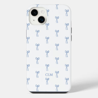 Monogramme Petit Bow bleu