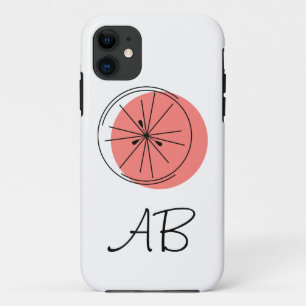 Coque iphone Monogramme rose Citrus