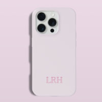 Monogramme Rose Initial Minimaliste Moderne