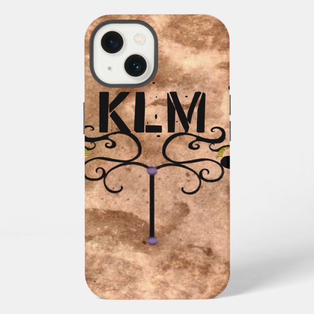 COQUE iPhone MONOGRAMME ROYAL VINTAGE (Verso)
