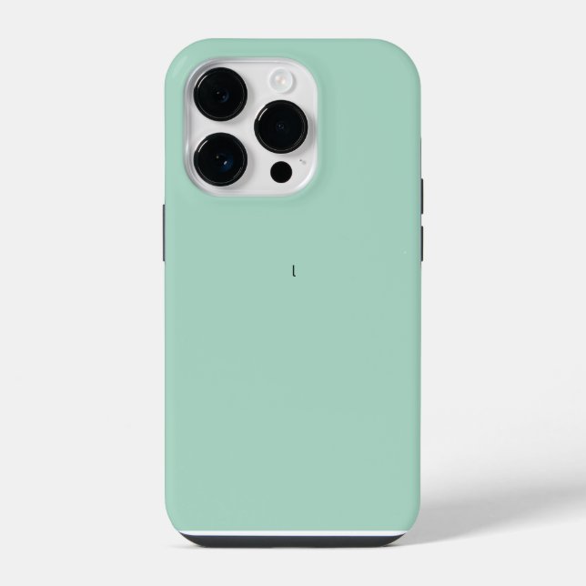 Coque iPhone Monogramme rustique bleu Turquoise (Verso)