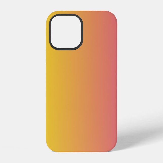 Coque iPhone Monogramme Tendance Rose Jaune  (Verso)