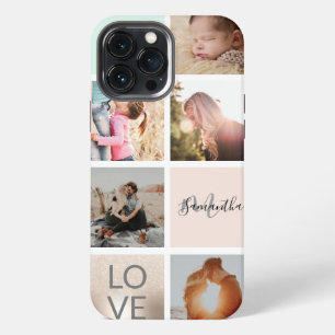 Etui iPhone 13 Pro Max monographie d'amour en or rose girly
