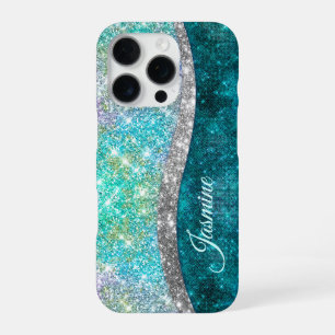 Coque iPhone 16 Pro Monographie de parties scintillant irisé