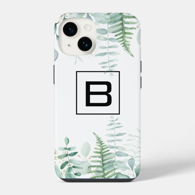 Coque iPhone Monographie des fougères des forêts d'Eucalyptus (Verso)