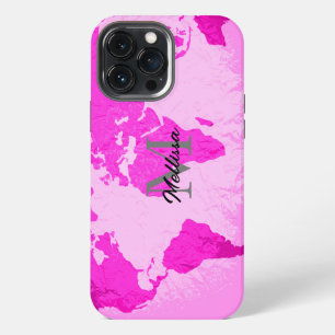 Etui iPhone 13 Pro Max Monographie Monogrammes Voyageur Blush Pink Purple