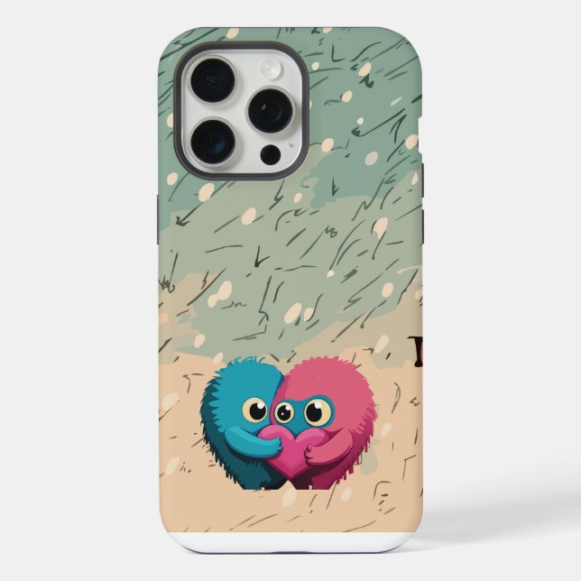 Coque iPhone Monster Love (Verso)