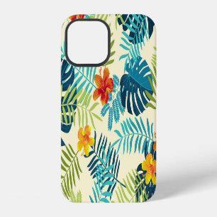 Coque iPhone 12 Monstère tropicale Hibiscus Motif d'été