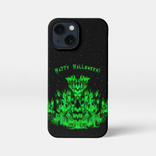 Etui iPhone 13 Mini Monstre de flamme dans le ciel étoilé