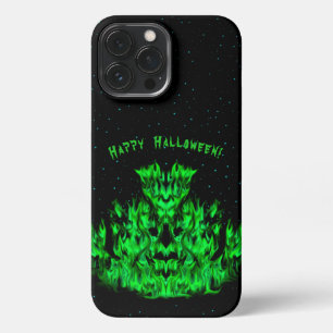 Etui iPhone 13 Pro Max Monstre de flamme dans le ciel étoilé